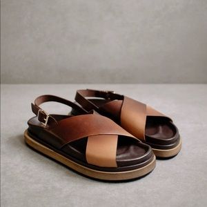 Alohas Marshmallow Sandals in Brown Ombré